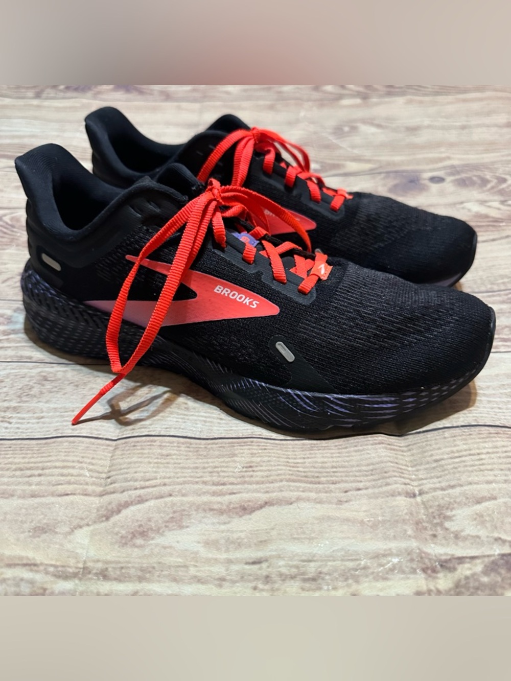 Brooks Launch GTS 9 Women's Running Shoes Black/Pink/Purple Size 8.5